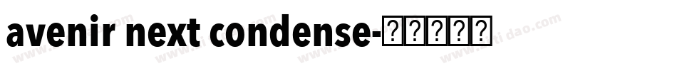 avenir next condense字体转换